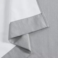 Kirklands Home Basketweave Curtain Panel Set, 84 in Gray Hot