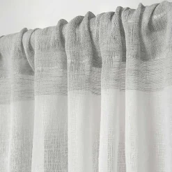 Kirklands Home Gray Becky Curtain Panel Set, 108 in. Clearance