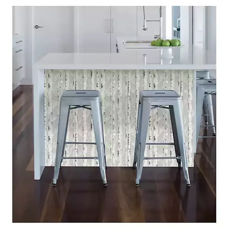 Kirklands Home Birch Peel & Stick Wallpaper Gray Clearance
