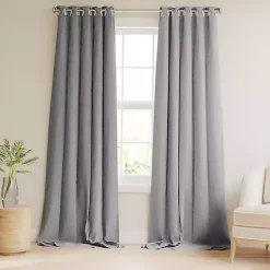 Kirklands Home Blackout Curtains, 84 in. Gray New