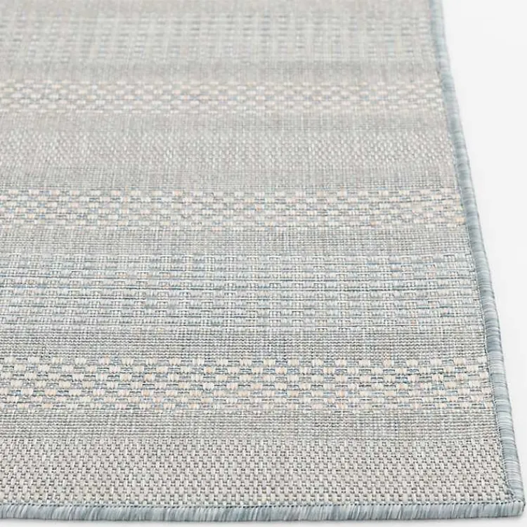 Kirklands Home Blue Elletta Indoor/Outdoor Area Rug, 2x7 Gray Online
