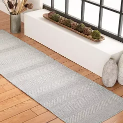 Kirklands Home Blue Elletta Indoor/Outdoor Area Rug, 2x7 Gray Online