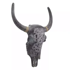 Kirklands Home Bohemian Bull Wall Plaque Gray Online