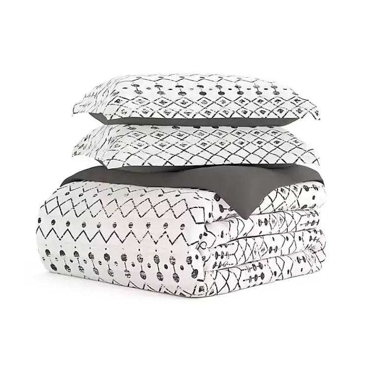 Kirklands Home Gray Bohemian 3-pc. King Duvet Cover Set Hot