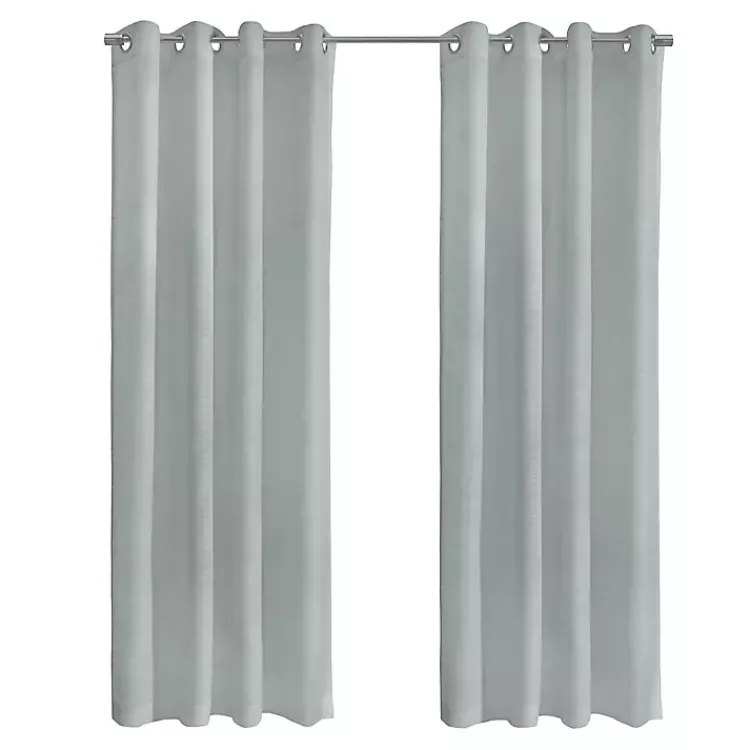 Kirklands Home Boucle Sheer Single Curtain Panel, 63 in. Gray Best