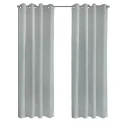Kirklands Home Boucle Sheer Single Curtain Panel, 108 in. Gray Best