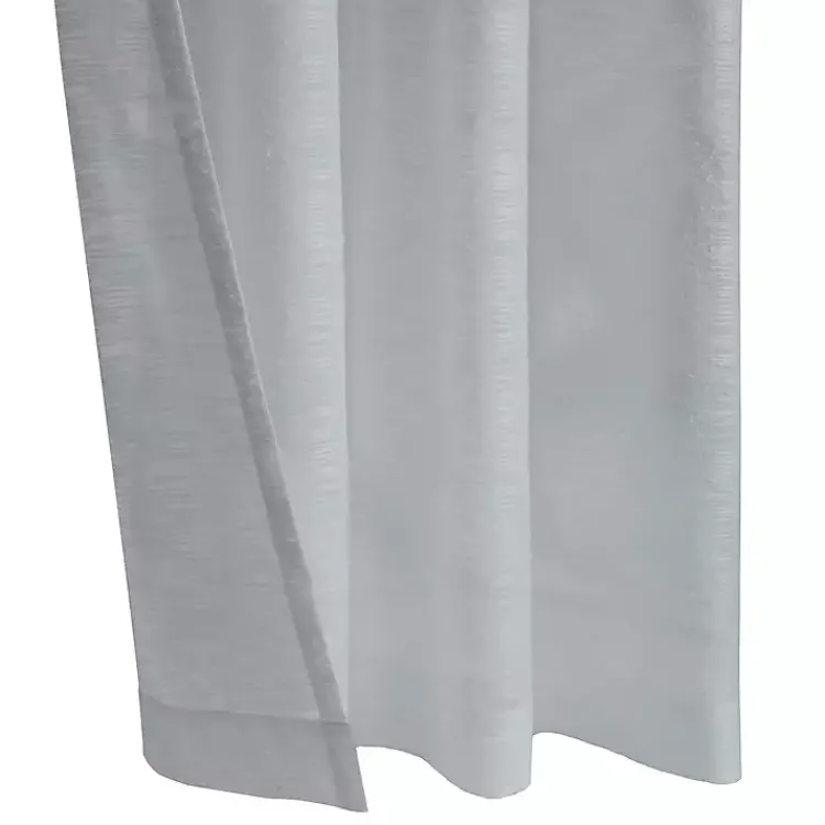 Kirklands Home Boucle Sheer Single Curtain Panel, 108 in. Gray Best
