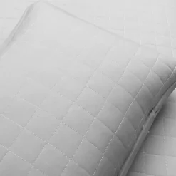 Kirklands Home Box Stitch Cotton Full/Queen 3-pc. Quilt Set Gray Outlet
