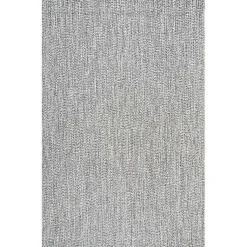 Kirklands Home Braided Area Rug with Tassels, 10x14 Gray Online