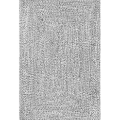 Kirklands Home Braided Lefebvre Area Rug, 12x18 Gray Clearance