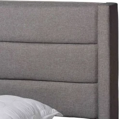 Kirklands Home Braylon Upholstered 3-Drawer Queen Bed Gray Online