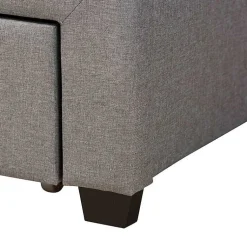 Kirklands Home Braylon Upholstered 3-Drawer Queen Bed Gray Online