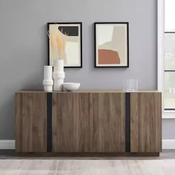Kirklands Home Gray Brown Modern 2-Door Sideboard Hot