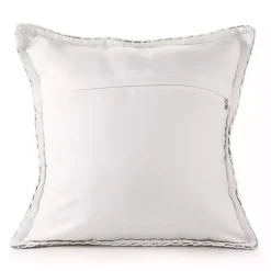 Kirklands Home Gray Buffalo Check Stitched Outdoor Throw Pillow Sale