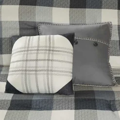 Kirklands Home Gray Buffalo Herringbone Queen 7-pc. Comforter Set Hot