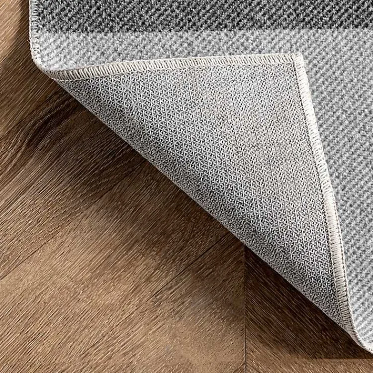 Kirklands Home Gray Buffalo Plaid Washable Area Rug, 4x6 Best