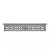 Kirklands Home Gray Carved Floral Decorative Wall Shelf Hot