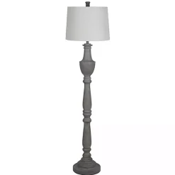 Kirklands Home Carved Urn Floor Lamp Gray Best