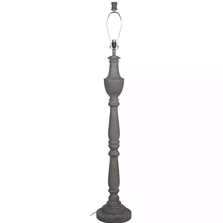 Kirklands Home Carved Urn Floor Lamp Gray Best