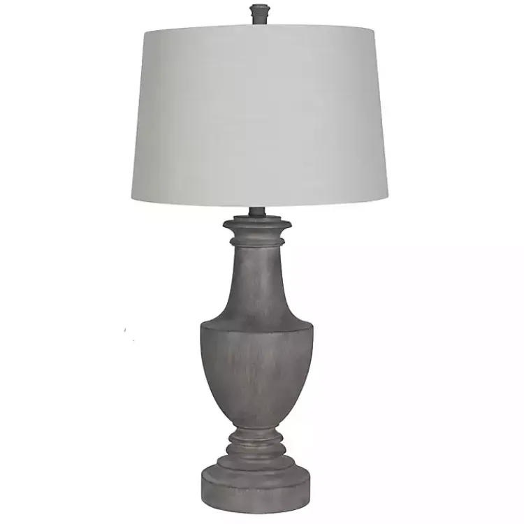 Kirklands Home Carved Urn Table Lamps, Set of 2 Gray