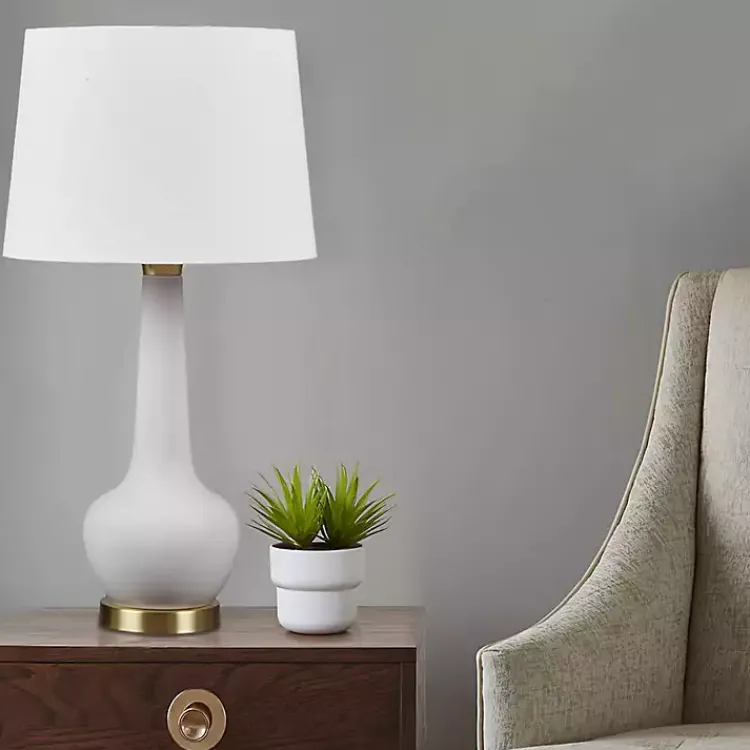 Kirklands Home Ceramic Zazie Table Lamp Gray