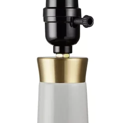 Kirklands Home Ceramic Zazie Table Lamp Gray