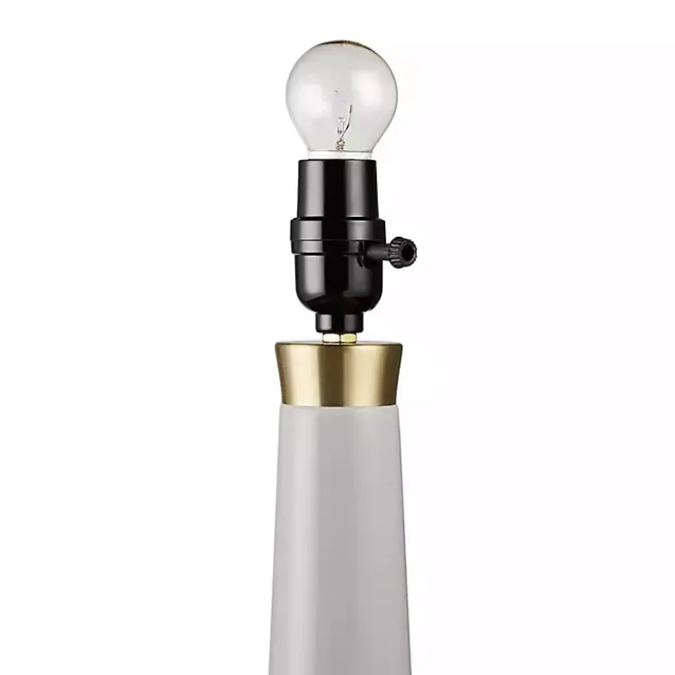 Kirklands Home Ceramic Zazie Table Lamp Gray