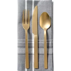Kirklands Home Chambray French Stripe Napkins, Set of 6 Gray Clearance