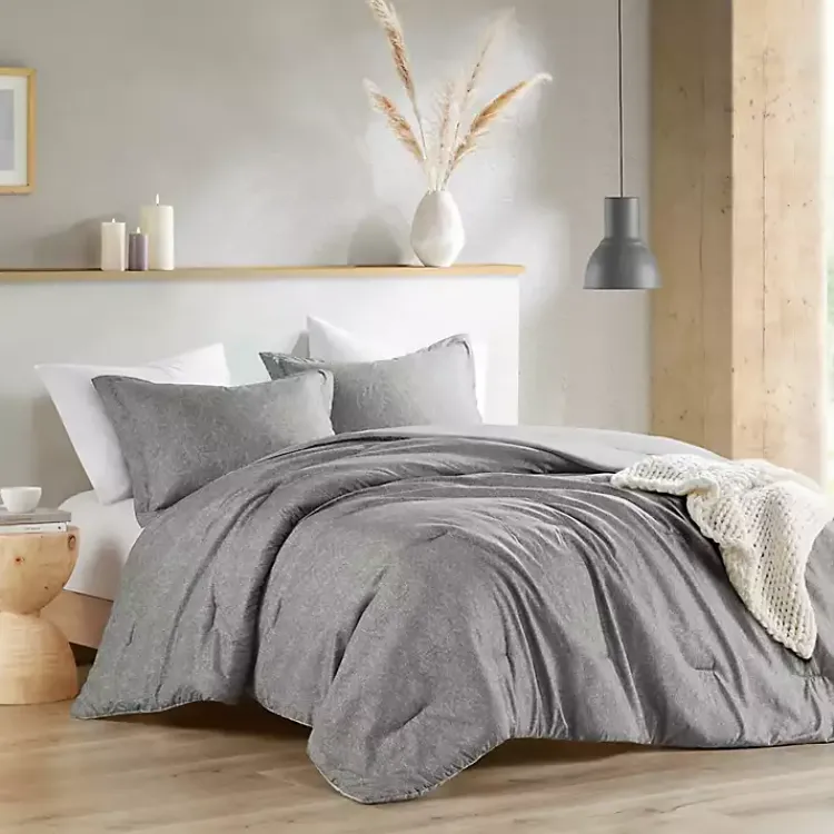 Kirklands Home Chambray 3-pc. Full/Queen Comforter Set Gray Online