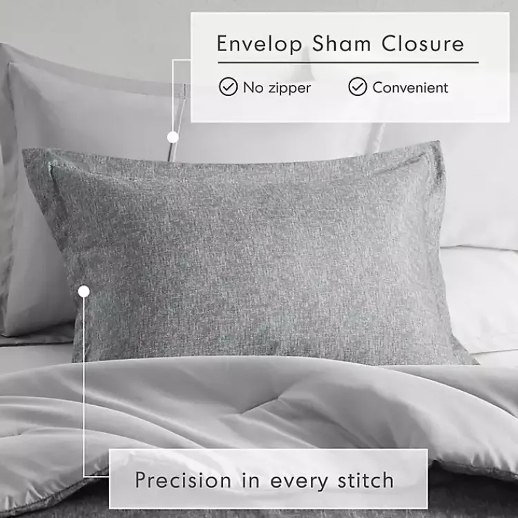 Kirklands Home Chambray 3-pc. King Comforter Set Gray