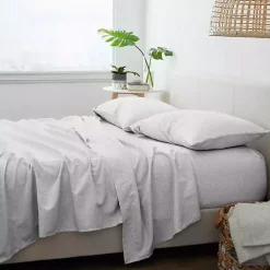 Kirklands Home Chambray 3-pc. Twin Sheet Set Gray Outlet