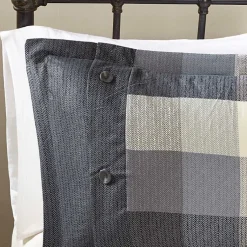 Kirklands Home Gray Check California King 7-pc. Comforter Set Best