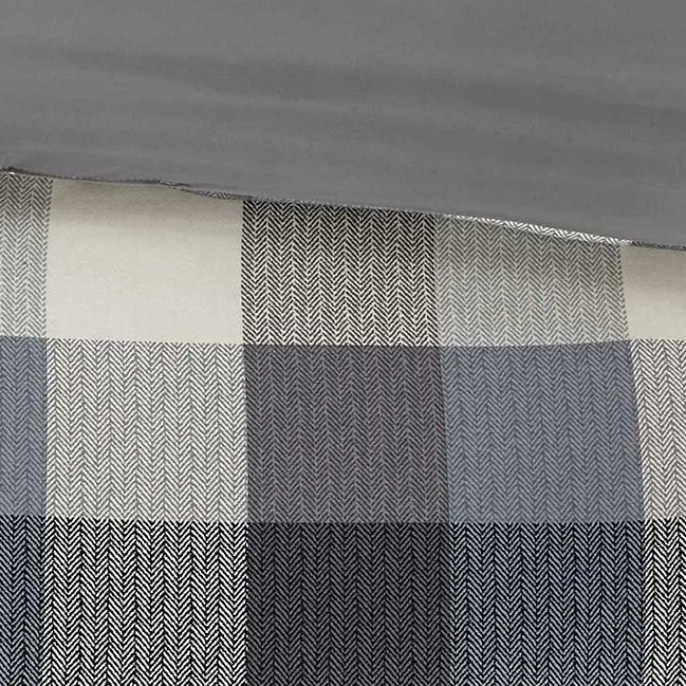 Kirklands Home Gray Check California King 7-pc. Comforter Set Best