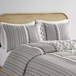 Kirklands Home Gray Chenille Tufted California King Comforter Set Discount