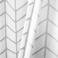 Kirklands Home Chevron 2-pc. Curtain Panel Set, 84 in. Gray Hot