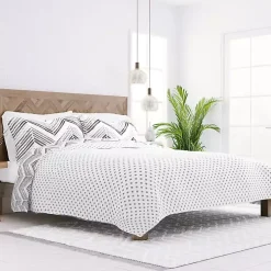 Kirklands Home Gray Chevron Reversible 3-pc. Queen Quilt Set Outlet