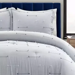 Kirklands Home Clip Jacquard 3-pc. Full/Queen Comforter Set Gray Outlet