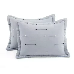Kirklands Home Clip Jacquard 3-pc. Full/Queen Comforter Set Gray Outlet