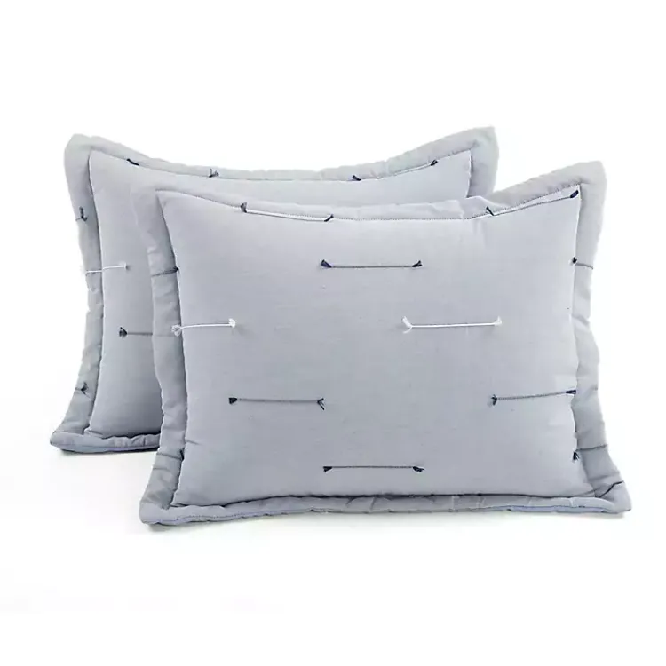 Kirklands Home Clip Jacquard 3-pc. Full/Queen Comforter Set Gray Outlet