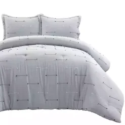 Kirklands Home Clip Jacquard 3-pc. King Comforter Set Gray Outlet