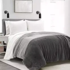 Kirklands Home Color Block 3-pc. King Comforter Set Gray Discount