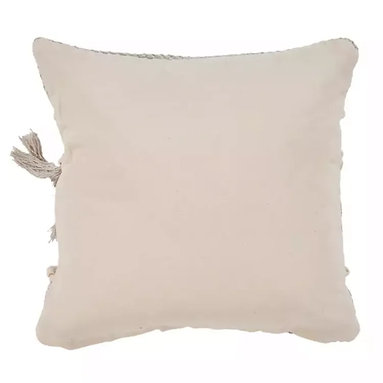 Pillows>Kirklands Home Gray Comfort Fringe Pillow