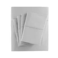 Kirklands Home Cotton Blend Sateen 6-pc. Queen Sheet Set Gray New
