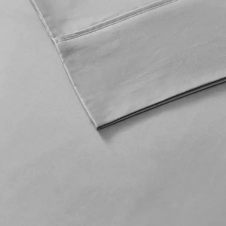 Kirklands Home Cotton Blend Sateen 6-pc. Queen Sheet Set Gray New