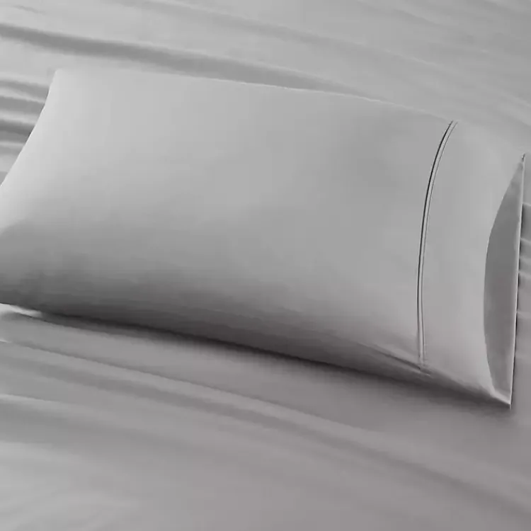 Kirklands Home Cotton Blend Sateen 6-pc. Queen Sheet Set Gray New