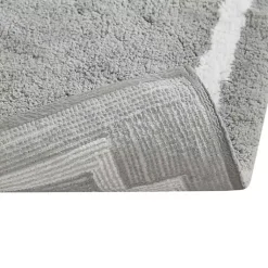 Kirklands Home Cotton Tufted Bath Runner with Border Gray Sale