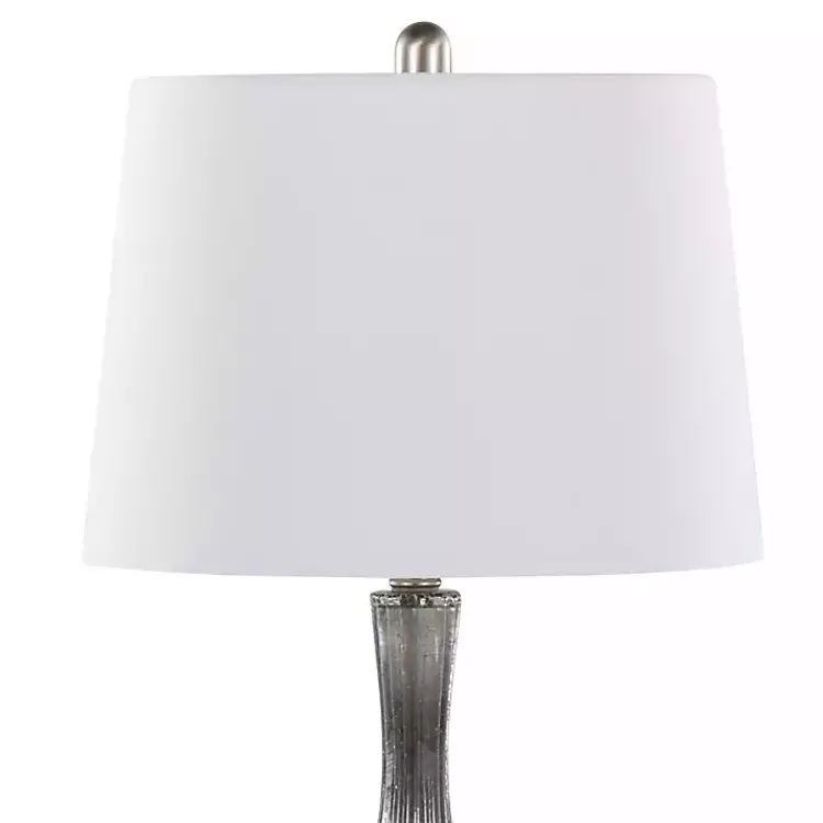 Kirklands Home Crackle Glass Teardrop Table Lamps, Set of 2 Gray Outlet