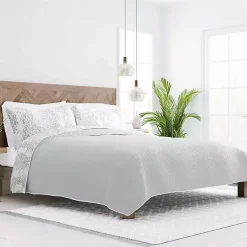 Kirklands Home Gray Damask Reversible 2-pc. Twin Quilt Set Online