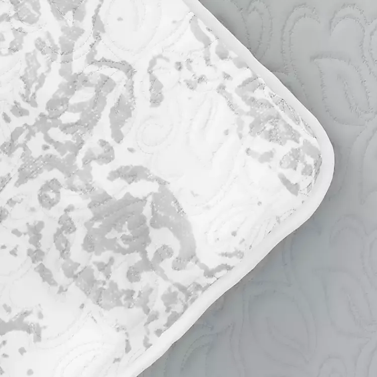 Kirklands Home Gray Damask Reversible 2-pc. Twin Quilt Set Online