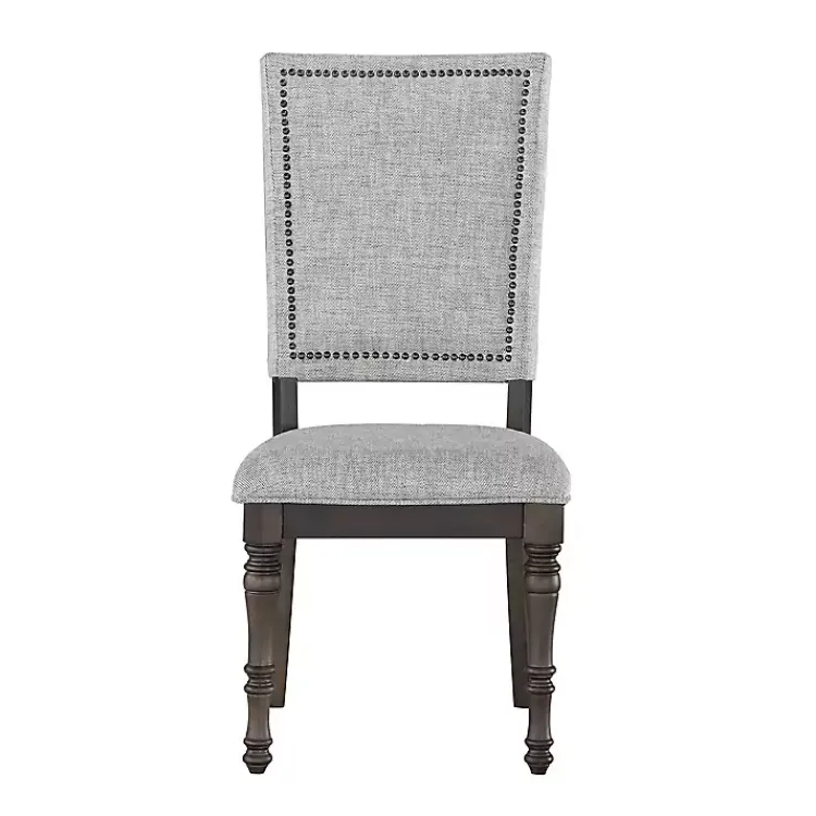 Kirklands Home Dawson Upholstered Dining Chairs, Set of 2 Gray Hot